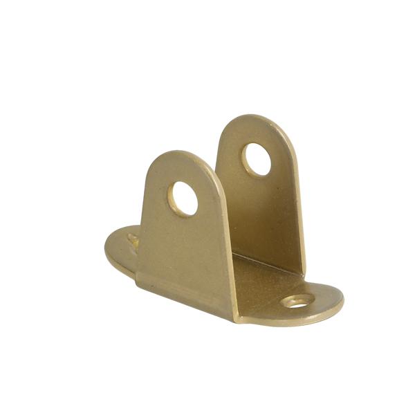 U-Bracket Brass Laq, Bent, Hole ø8.5mm 65x29x39mm