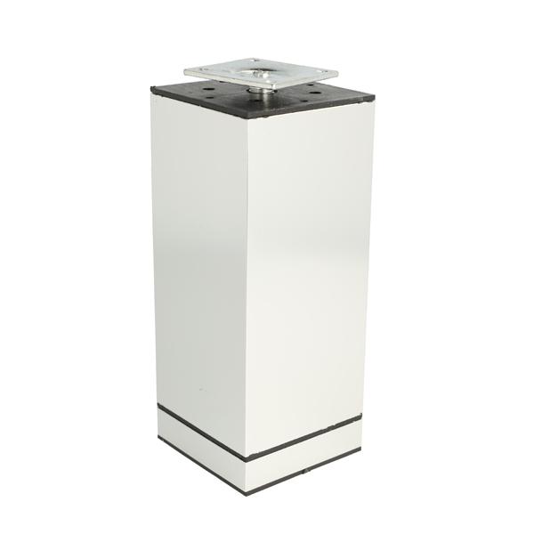 Alu Leg Niko 60x60mm, Polished, 150mm, PL 42x42mm,cc 32x32mm