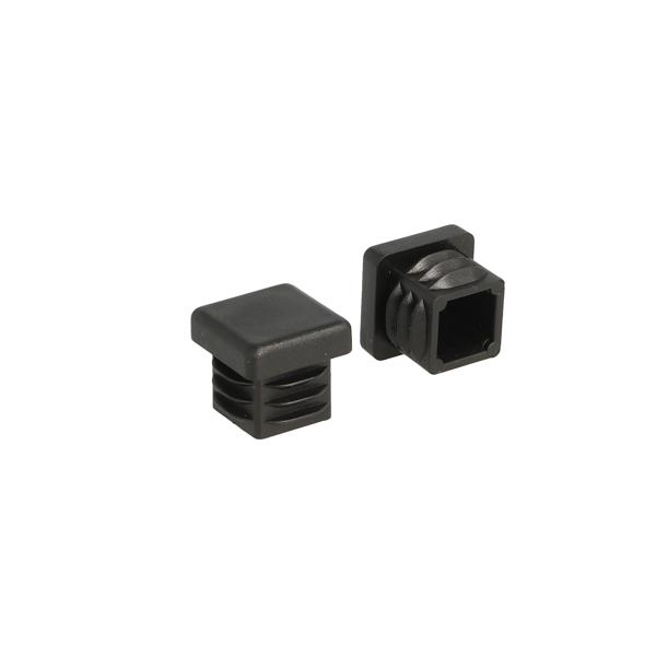 Insert Glide For Square Tubes, 18x18mm, PE, Black