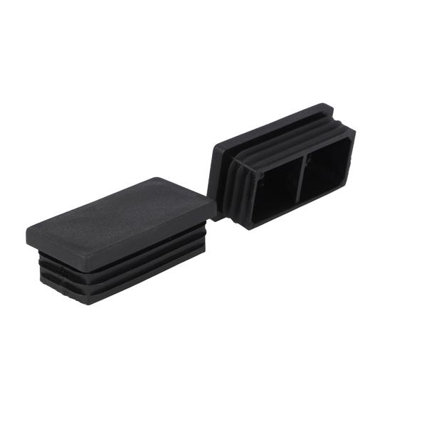 Insert Glide For Rectangular Tubes, 60x30mm, PE, Black