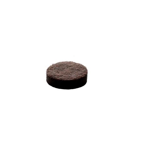 Felt Disc, Self-Adhesive, ø20x5.5mm, Dark Brown Colour