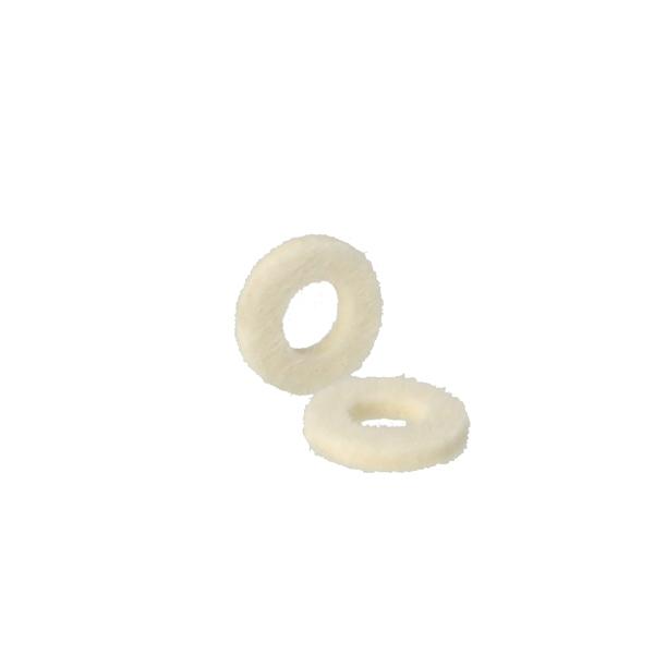 Felt Washer, White ID ø6mm, OD ø12mm, 2mm Thickness