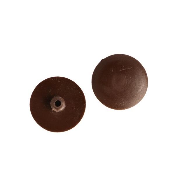 Cover Cap F/Barrel Fix 1514+1512, ø16mm, Dark Brown