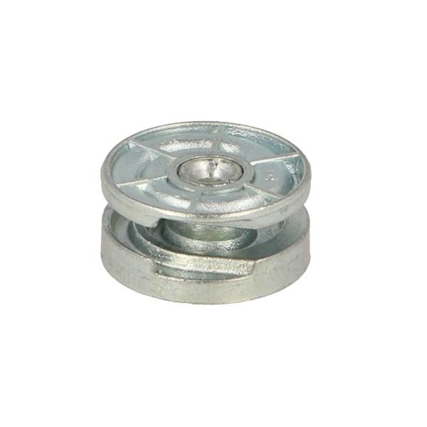 Medial Fix Double Spiraled Zamak Housing, Ø25x12mm