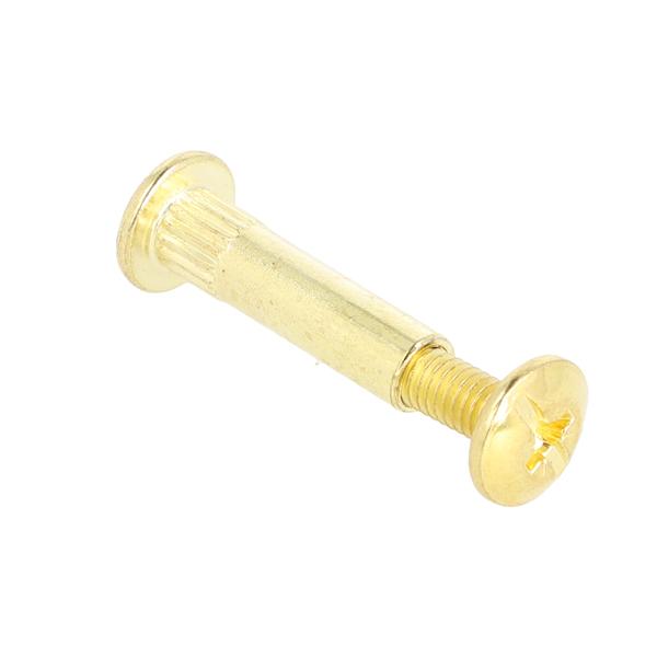 Connecting Screw, 31-39mm, Bore 8mm, M6, Steel, Brass Plated