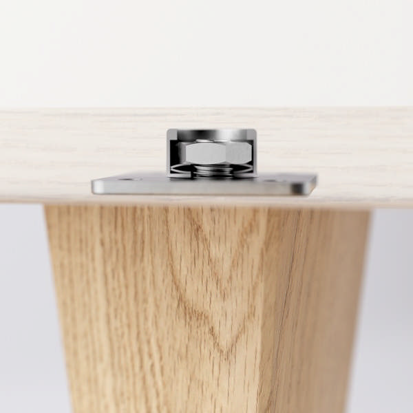 Kea Bushing M10, W/Square Plate, cc 32mm, W/4 Screw Holes
