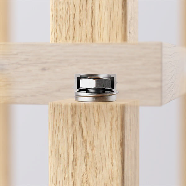 Kea Screw-in Bushing M10, Zamak Natural
