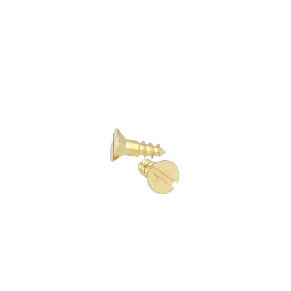 Wood Screw, CSK, Brass, 4.0x12mm, DIN 97 Slot