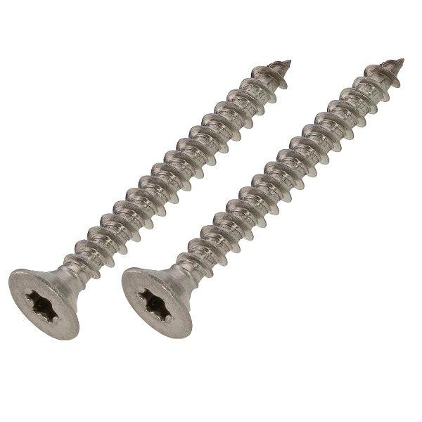 Chipboard Screw,CSK,Torx T10,SS A2,ø3,5x20mm,Fully Threaded