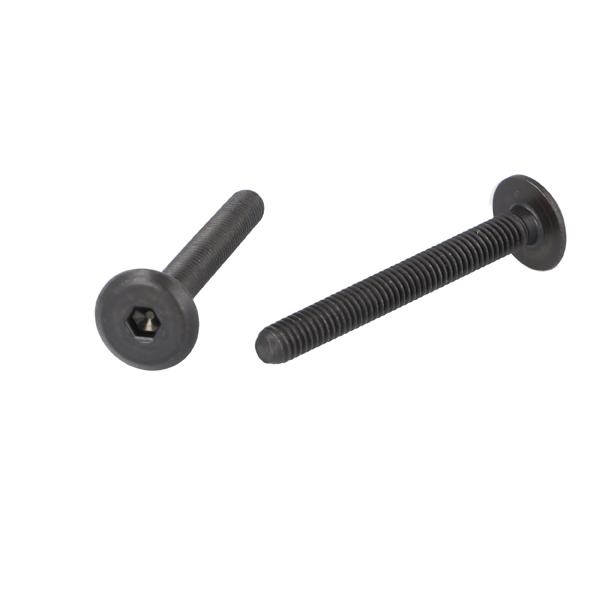 Fifteen Screw, M6x50mm, Black, Hex 4mm, Conical