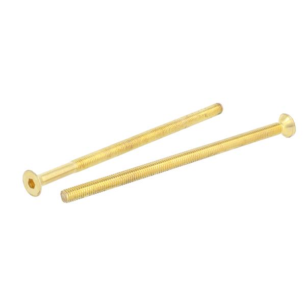 Insex Screw, M6x120mm, Brass Plated