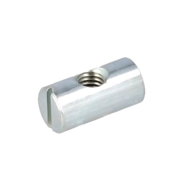 Cross Dowel ø10x18mm(12+6), M6, Steel, Bright Zinc Plated