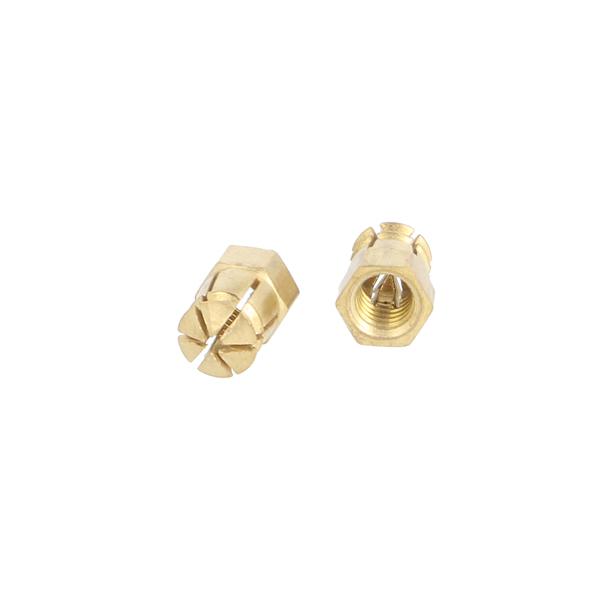 Expansion Bushing Brass M6 x 11,5mm, Hex 8mm, No Ball