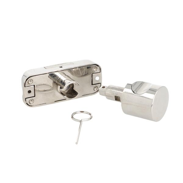 Rotary Bar Lock 925, W/Knob, No Key, NPL Zamak Back &