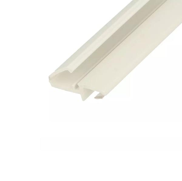 Door Stop Profile PS Hard/TPE Soft, White, 2600mm