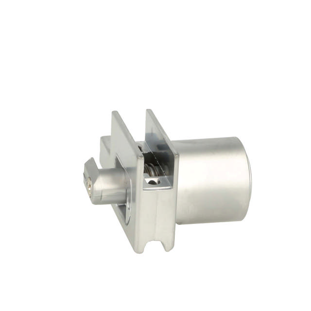 Glass Sliding Push Door Lock 2740, R+L, KA D20, Alu Finish,