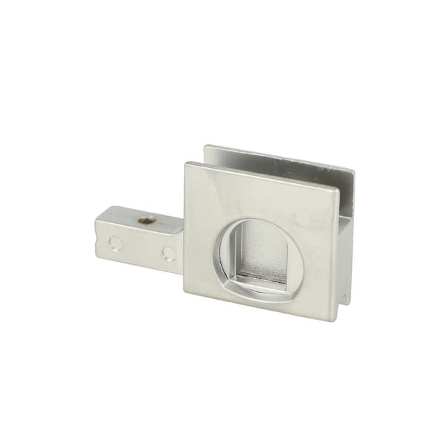 Glass Sliding Push Door Lock 2740, R+L, KA D20, Alu Finish,