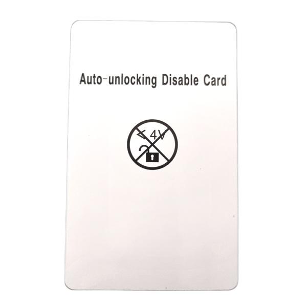 Auto-Unlocking Disable Card F/Mifare1 
