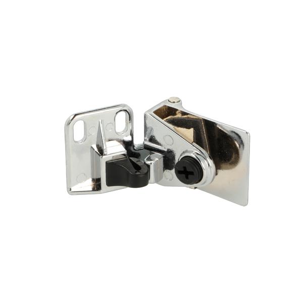 Glass Door Hinge No C-13 Zamak, Chrome Plated, Right