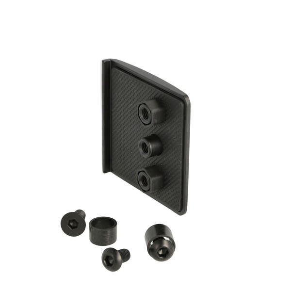 Front Cover F/Glass Wall Fixing, F/Obsession Hinge, Black,