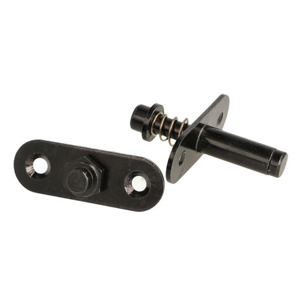 Invisible Pivot Hinge F/Slats, W/Spring Tention, Steel Black