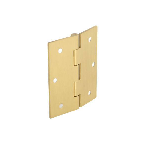 Butt Hinge, 60x50x1,8mm, Brass Sanded, ø3,5mm Holes