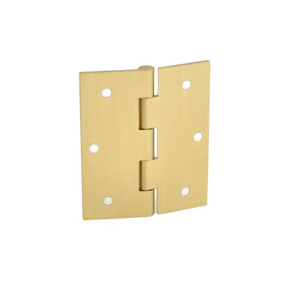 Butt Hinge, 60x50x1,8mm, Brass Sanded, ø3,5mm Holes
