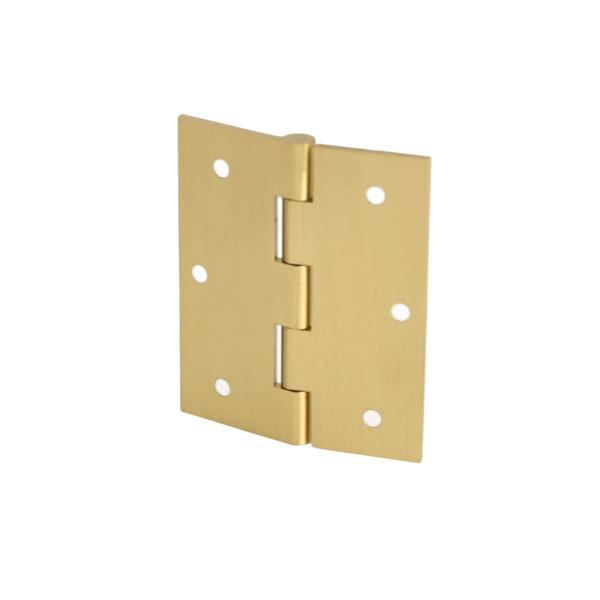 Butt Hinge, 60x50x1,8mm, Brass Sanded, ø3,5mm Holes