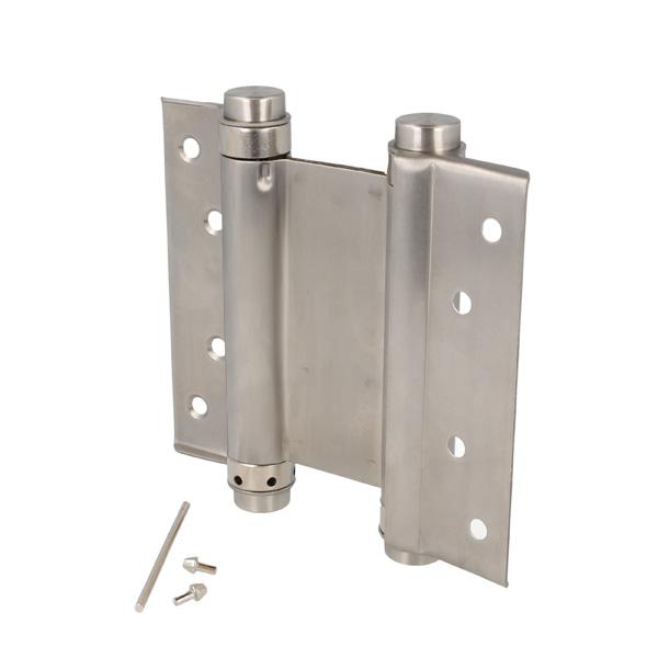 Saloon Door Double Action Spring Hinge,126,5mm,SS304 Brushed