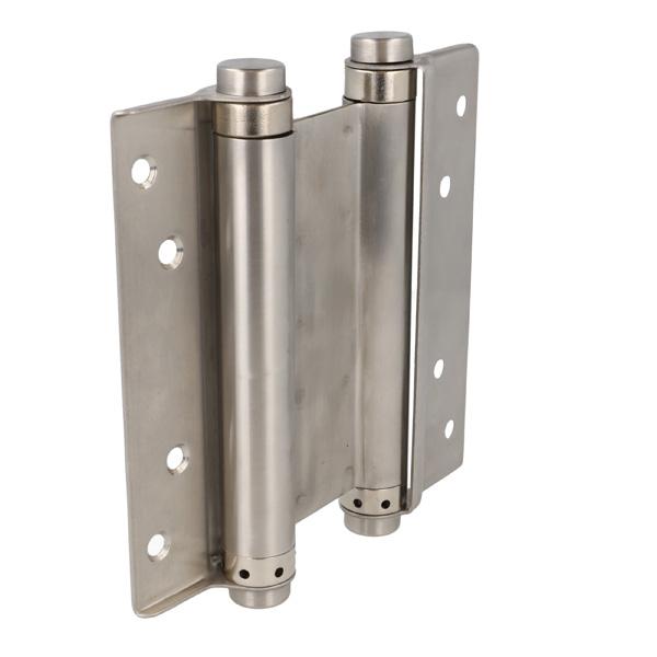 Saloon Door Double Action Spring Hinge, 151mm, SS304 Brushed