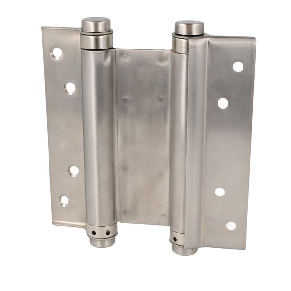 Saloon Door Double Action Spring Hinge, 151mm, SS304 Brushed