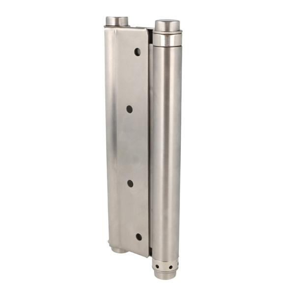 Saloon Door Double Action Spring Hinge, 202mm, SS304 Brushed