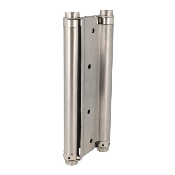 Saloon Door Double Action Spring Hinge, 202mm, SS304 Brushed