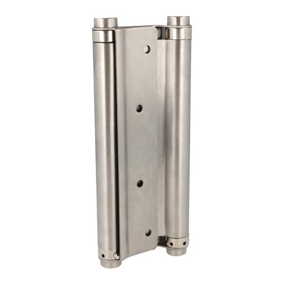 Saloon Door Double Action Spring Hinge, 202mm, SS304 Brushed