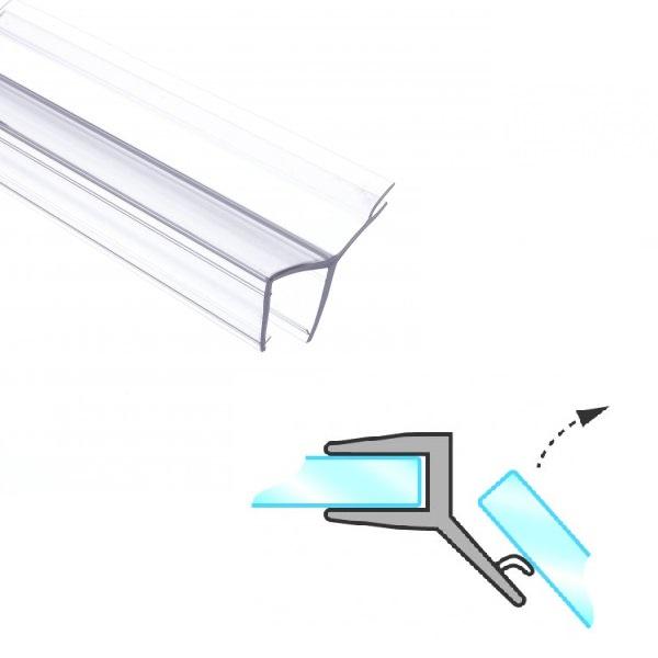 PVC Seal Glass To Glass 135DG, S-5703, 2,5 Mtr, F/6mm Glass