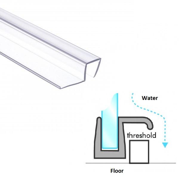 PVC Seal Glass To Floor, S-5720, 2,5 Mtr, F/6mm Glass