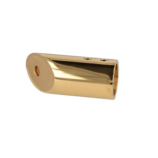 Bar To Wall Bracket, F/ø19mm Tube,Polished Brass,45 DG Angle