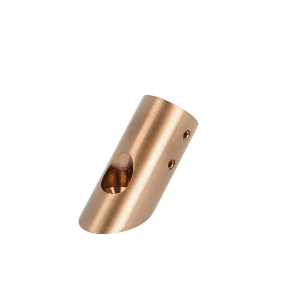 Bar To Wall Bracket, F/ø19mm Tube,Brushed Copper,45 DG Angle