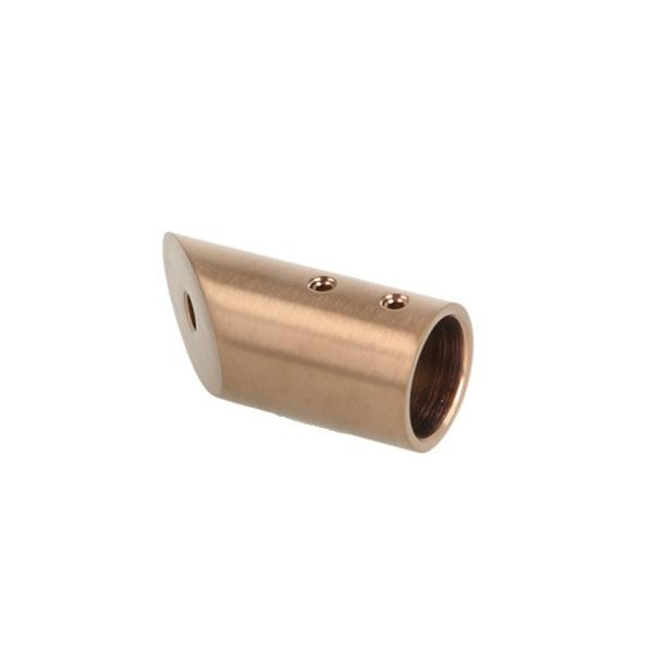 Bar To Wall Bracket, F/ø19mm Tube,Brushed Copper,45 DG Angle