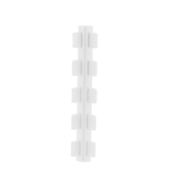 PVC 2-Way Connector 90mm, White, Without Velvet