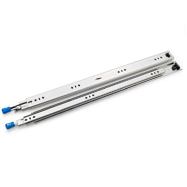 Drawer Slide HD5300L, 700mm Full Ext, With Lock, Zinc Plated