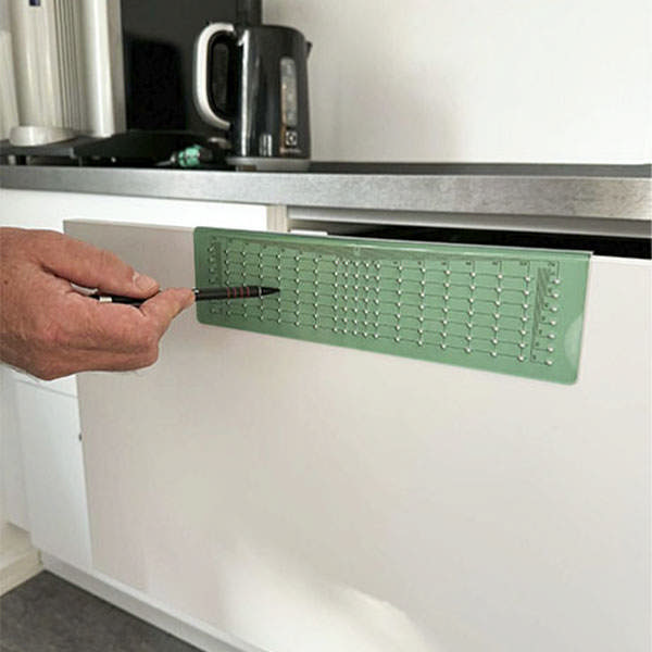 Drilling Template 288x74x1,5mm, F/Handles & Knobs