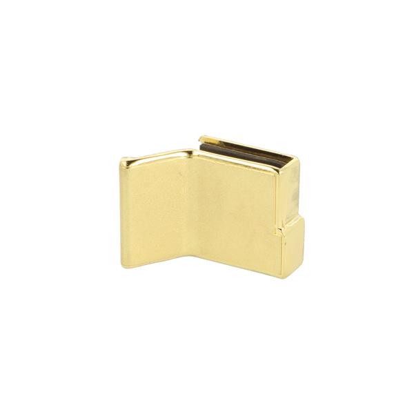 Glass Door Handle D-120, Brass Plated, F/Double Doors