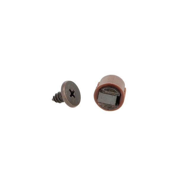 Knock-In Magnet XS-1,ø12mm,Brown,W/Screw-On Striker- BRZ,2KG