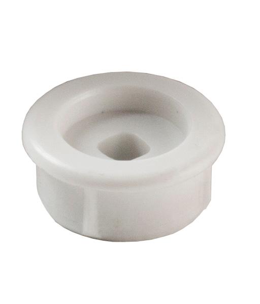 Female Bushing For Shoe Boy, Screw-On, White PS