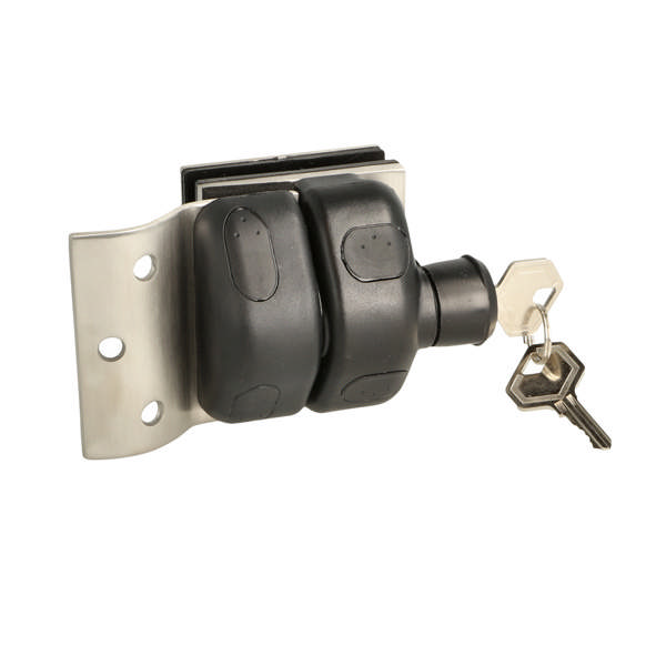 Baluster Latch Lock, W/Key, ø42,4mm Tube/Glass 8-12mm Glass,