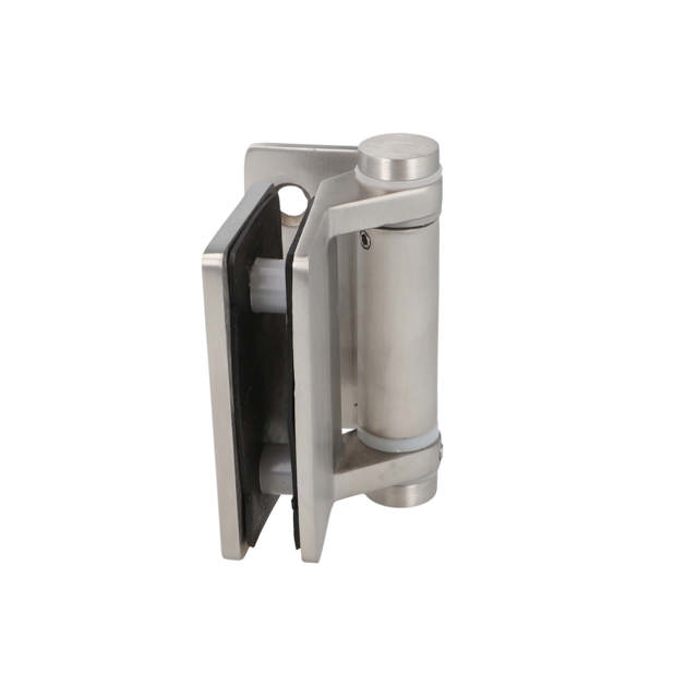 Baluster Spring Hinges, Wall/Glass, 8-12mm Glass, SS316 -