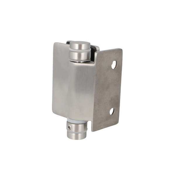 Baluster Spring Hinges, Wall/Glass, 8-12mm Glass, SS316 -