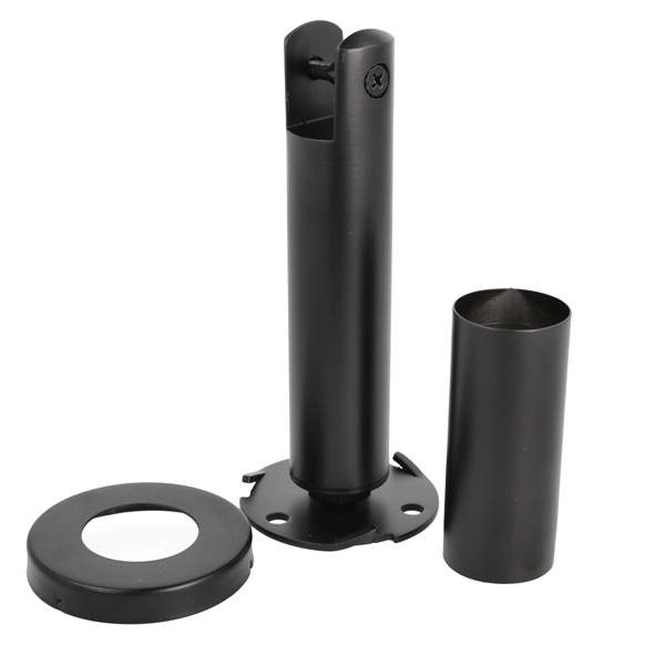 Panel Support Leg 118-175mm, F/10-18mm Panel, Black Finish