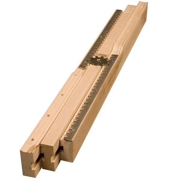 Wooden Slide Split 685/650, W/Steel Worm Gear, Durian Wood